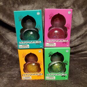 Lot of 4 J'adore Squishasarus Mini Sensory Toys